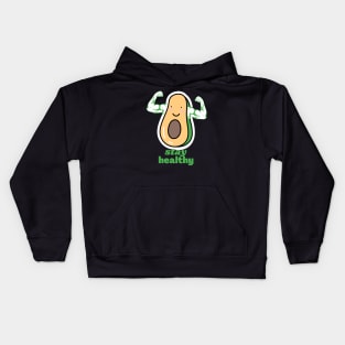 Avo-Funny Cute workout Kids Hoodie